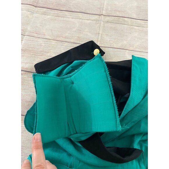 Vintage Nina Piccalino Green Cap Sleeve Blazer Sheath Dress - 6 - Picture 10 of 12
